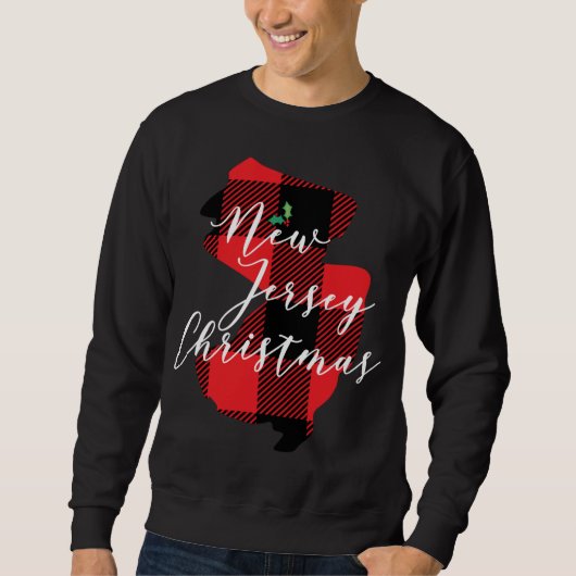 Sweatshirt Buffle de Noël du New Jersey (Devant)