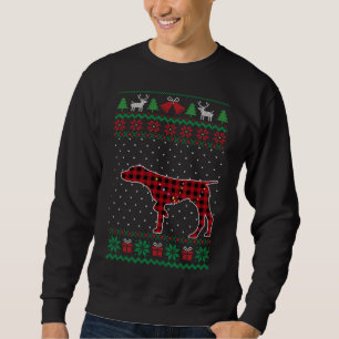 Sweatshirt Buffle rouge Pâté GSP amusant laide de Noël moche