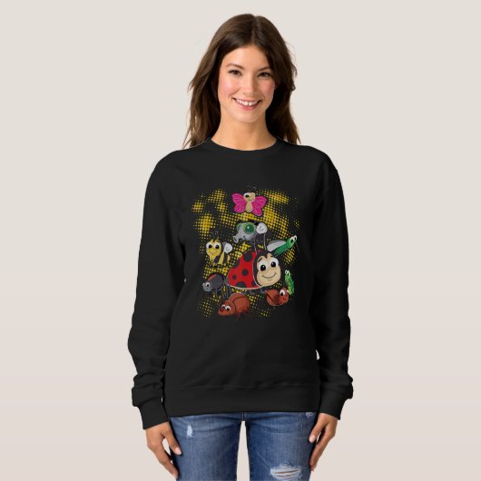 Sweatshirt Bugs Patterned Insect bug catcher (Devant entier)