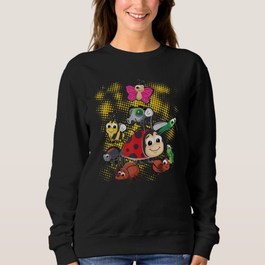Sweatshirt Bugs Patterned Insect bug catcher (Devant)