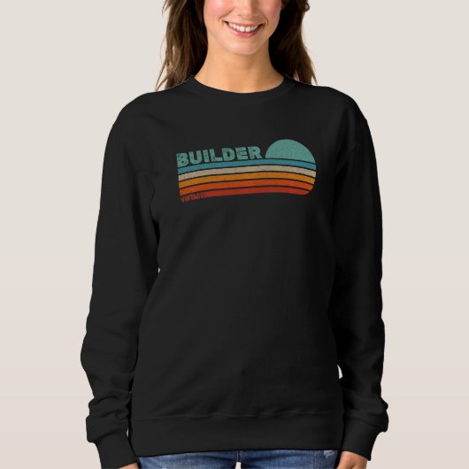 Sweatshirt BUILDER Profession de poste Travailleur salarié (Devant)