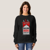 Sweatshirt Building Decks Spending Checks Game Card Collector (Devant entier)