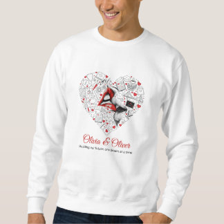 Sweatshirt Building Our Future Profession Heart Valentine