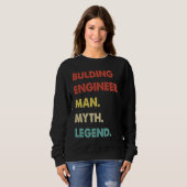 Sweatshirt Bulding Engineer Man Myth Legend  1 (Devant entier)