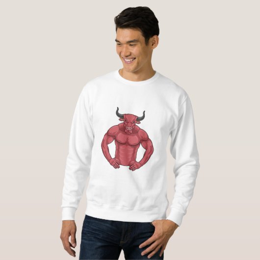 Sweatshirt Bull comme Bodybuilder extrême (Devant entier)