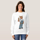 Sweatshirt Bull comme Handyman avec Hammer (Devant entier)