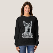 Sweatshirt Bull Terrier Pirate (Devant entier)
