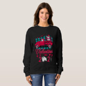 Sweatshirt Bull Terrier Visage Masque Valentines Jour 2021 Ca (Devant entier)