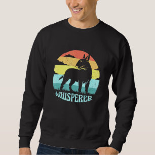 Sweatshirt Bull Terrier Whisperer Cool Retro Sunset Vintage P