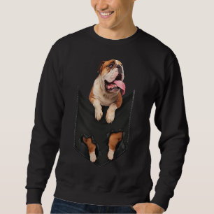 Sweatshirt Bulldog Anglais Dans Votre Poche Chiens Amateurs