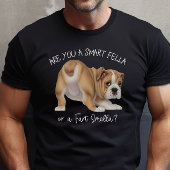Sweatshirt Bulldog Chiot Smart Fella Fart Smella Dark