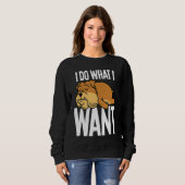 Sweatshirt Bulldog I Do What I Wan (Devant entier)