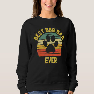 Sweatshirt Bulldog Meilleur Chien Papa Jamais Rétro Vintage P