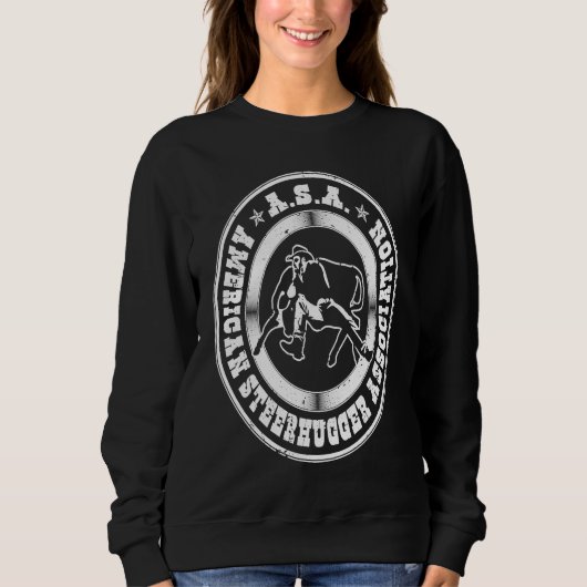 Sweatshirt Bulldogging Steerhugger Association  Steer Wrestli (Devant)