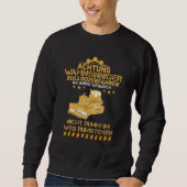 Sweatshirt Bulldozerfahrer Travaux Rush Bulldozer Constructio (Devant)