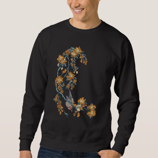 Sweatshirt Bullfinch and Persain Cat (Devant)