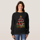 Sweatshirt Bullmastiff Dog Christmas Tree (Devant entier)