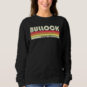 Sweatshirt Bullock Surnom Retro Vintage 80s 90s Anniversaire
