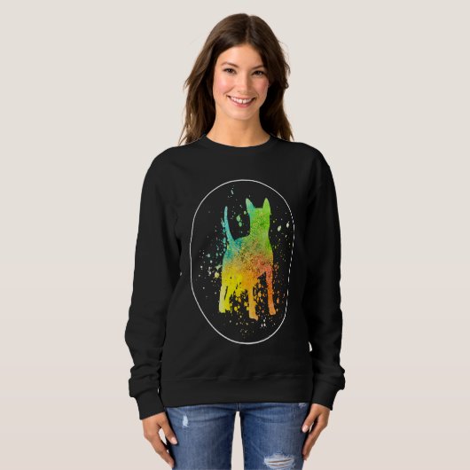 Sweatshirt Bullterrier Vintage (Devant entier)