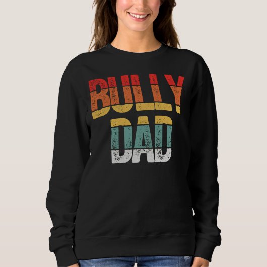 Sweatshirt Bully Papa Pitbull Chien Papa (Devant)