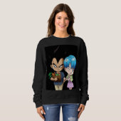 Sweatshirt Bulma and Vegeta Valentines day (Devant entier)