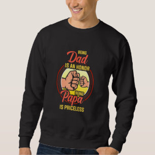 Sweatshirt Bump Être Papa Est Un Honneur Etre Papa Est Inesti