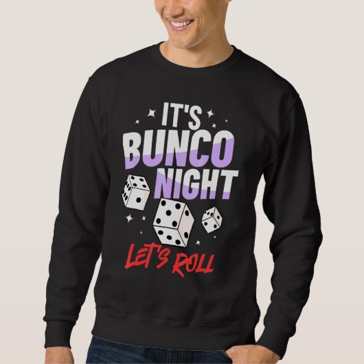 Sweatshirt Bunco Dice Jeu Règles Soirée 1 (Devant)