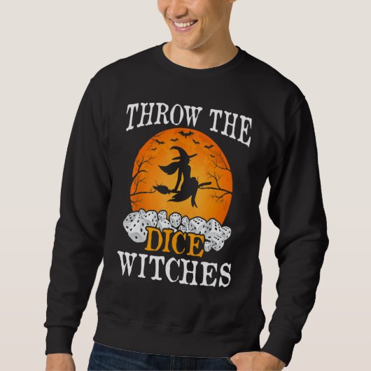 Sweatshirt Bunco Jouer Les Sorcières Dice Jeu Bunco Halloween (Devant)