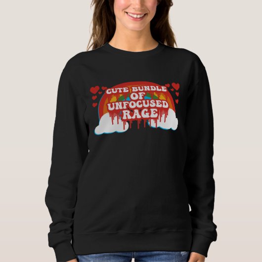 Sweatshirt Bundle Of Unfocused Rage Rainbow Clouds Hearts Pas (Devant)