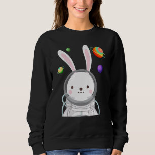 Sweatshirt Bunny Astronaut Pâques Jour mignonne Space Rabbit