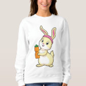 Sweatshirt Bunny at fitness with Drinking bottle (Devant)