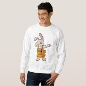 Sweatshirt Bunny comme coiffeur avec peigne et ciseaux (Devant entier)