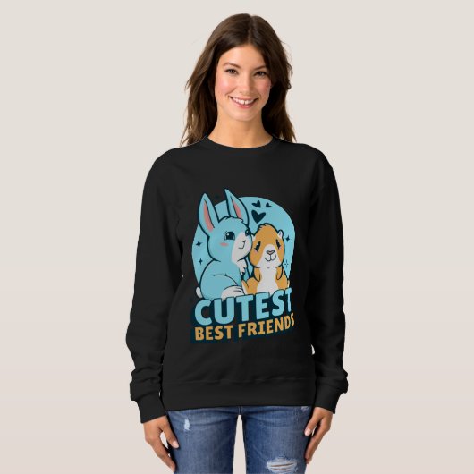 Sweatshirt bunny cutest cute (Devant entier)