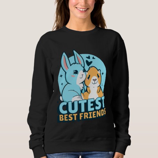 Sweatshirt bunny cutest cute (Devant)
