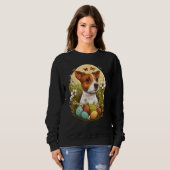 Sweatshirt Bunny Eggs Dog on Easter Jack Russell Terrier (Devant entier)