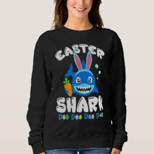 Sweatshirt Bunny Enfants de Pâques Toddler Requin de Pâques