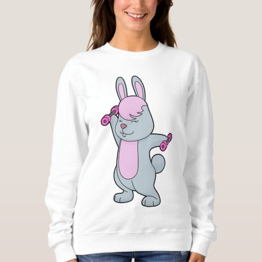 Sweatshirt Bunny Fitness Dumbbell (Devant)
