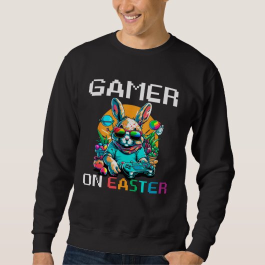 Sweatshirt Bunny Game Controller Easter Day Gamer Easter For (Devant)