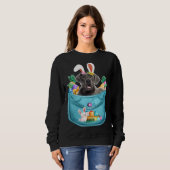 Sweatshirt Bunny Great Dane In Pocket Easter Day Eggs Bunny D (Devant entier)