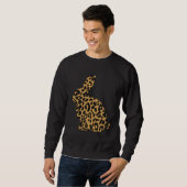 Sweatshirt Bunny Leopard Cheetah Print Easter Gif (Devant entier)