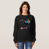 Sweatshirt Bunny Pâques équitation Monster Camion Cute Garçon (Devant entier)