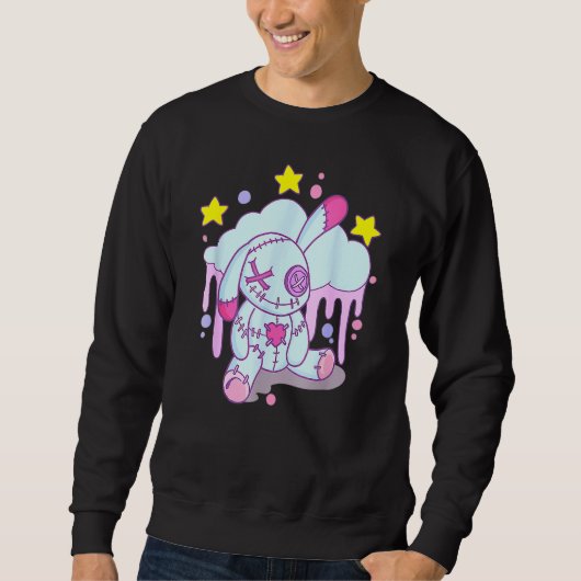 Sweatshirt Bunny Pastel Goth Voodoo Doll 1 (Devant)