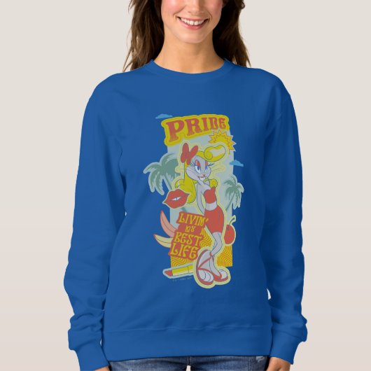 Sweatshirt BUNNY™ Pride - Livin' My Best Life (Devant)