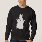 Sweatshirt Bunny Rabbit Christmas New Year cute (Devant)