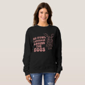 Sweatshirt Bunny Rabbit Eggs Hunting Happy Easter Day Cute (Devant entier)