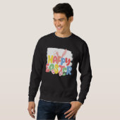 Sweatshirt Bunny Spring Hunt Eggs Rabbit Happy Easter Day  2 (Devant entier)