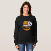 Sweatshirt Burger cheeseburgers hamburger snacks restauration (Devant entier)