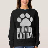 Sweatshirt Burmilla cat dad (Devant)
