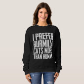 Sweatshirt Burmilla kitten  Burmilla mom  Burmilla father (Devant entier)