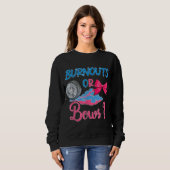 Sweatshirt Burnous ou Bows Genre Reveal party Idée pour maman (Devant entier)